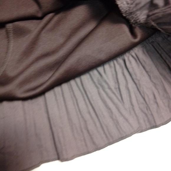 Bali vintage y2k ditsy flower dress size 8 layered look brown lined - Picture 5 of 6